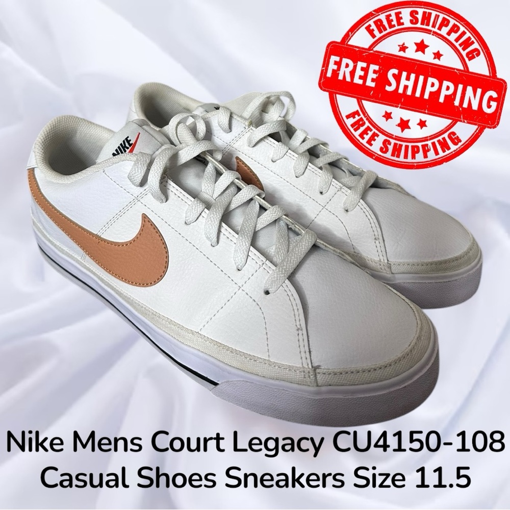 Nike Mens Court Legacy CU4150-108 Casual Shoes Sneakers Size 11.5 FREE SHIPPING